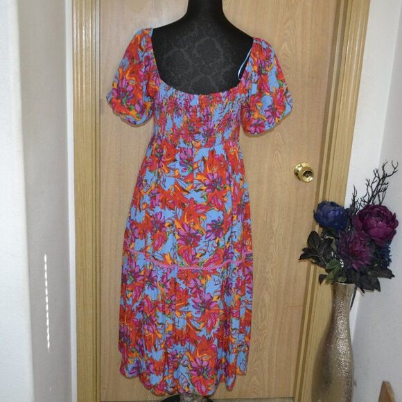 Lost + Wonder Hydra Springs Tropical Floral Vacation Beachy Island Dress - Picture 11 of 14